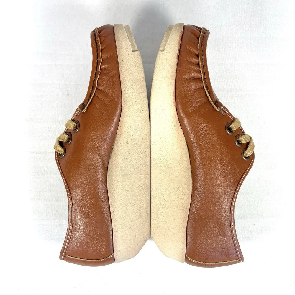 Vintage Soft Spots Cream Puffs Leather‎ Loafers Brown Womens 6.5 USA Comfort